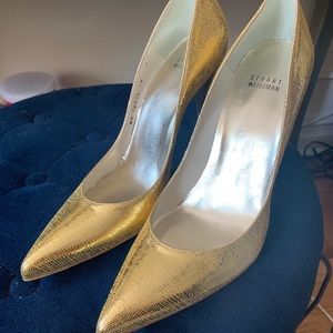 Stuart Weitzman Gold heels